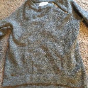 grey cozy sweater slightly worn